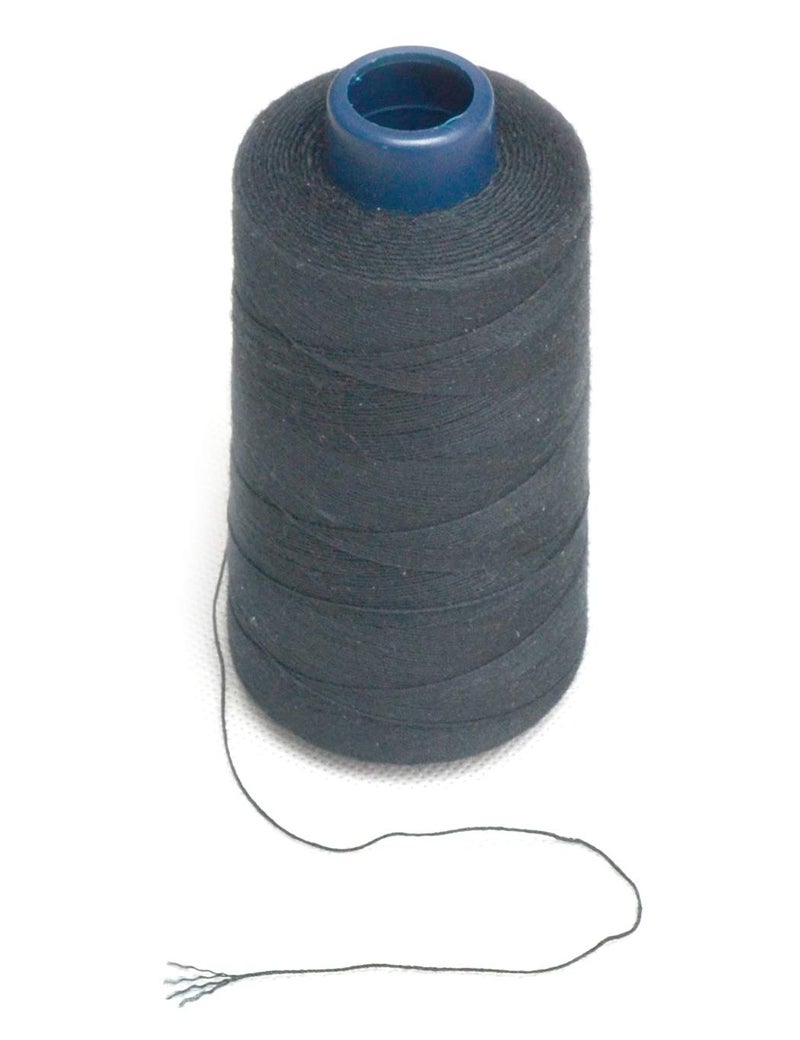 Luwigs Black Weaving Thread 100% Polyester for Making Wig Sewing Hair Weft Hair Extension 1pc (1pc, Black) - Image 2